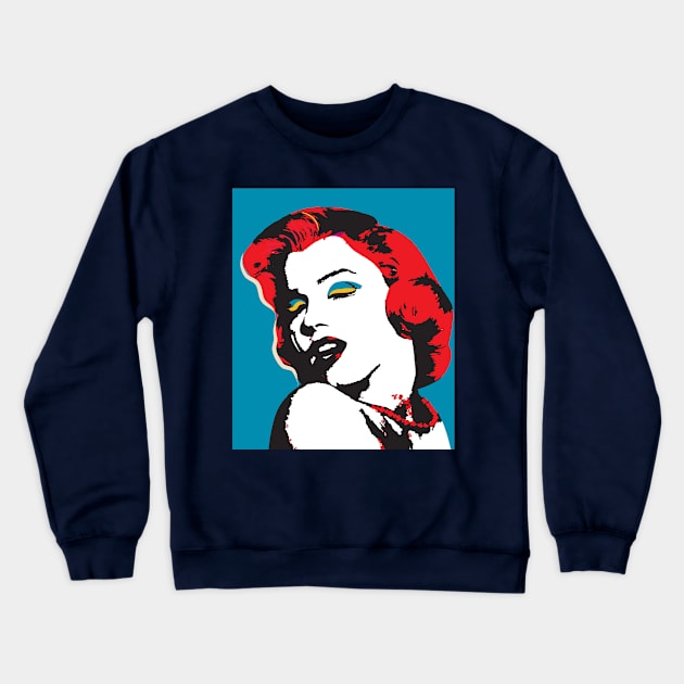 Marilyn Monroe Crewneck Sweatshirt by Pittura